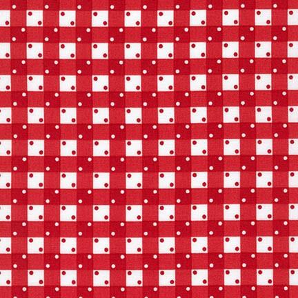 ADZ.16182.3 Red Dotted Squares