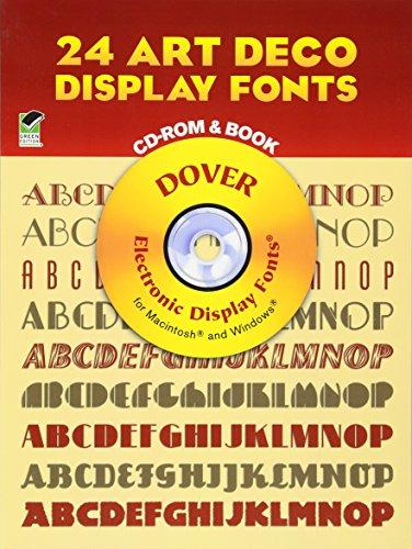 24 Art Deco Display Fonts CD-rom & Book