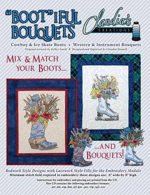 BB00204CI Bootiful Bouquet Collection - Cowboy Ice Skate