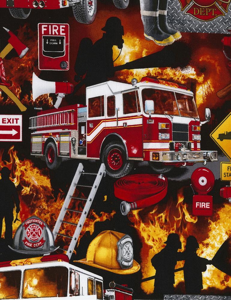 Fire-C5501 Rescue Firefighter Collage