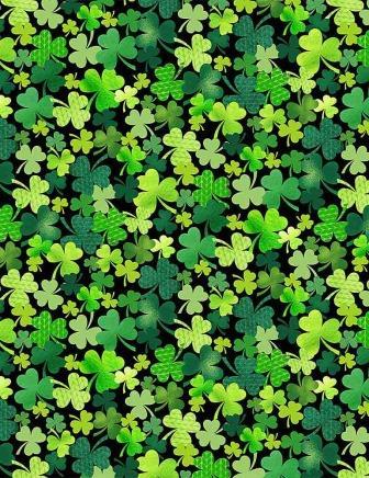 C8333 Black Packed Clovers