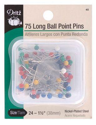 Dritz Long Ball Point Pins 1-1/2" 75ct