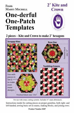 2 inch Kite and Crown One-derful One Patch Templates
