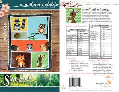 Woodland Wildlife Quilt Pattern