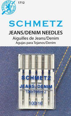 Schmetz Jeans/Denim 5-pk Size 100/16