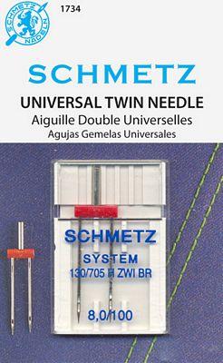 Schmetz Universal Twin Needle Size 8.0/100