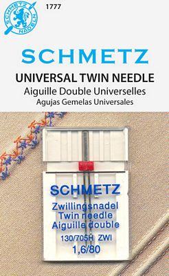 Schmetz Universal Twin Needle Size 1.6/80