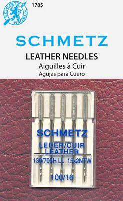Schmetz Leather 5-pk Size 100/16