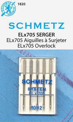 Schmetz Serger ELX705 5-pk Size 80/12