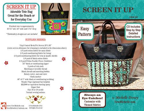 Screen It Up Tote Bag Pattern