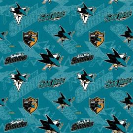 NHLC1199SJS Teal San Jose Sharks Logo