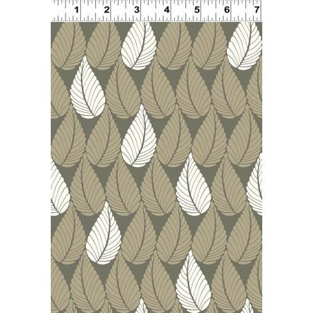 Y2022-63 Packed Leaves on Dk Taupe